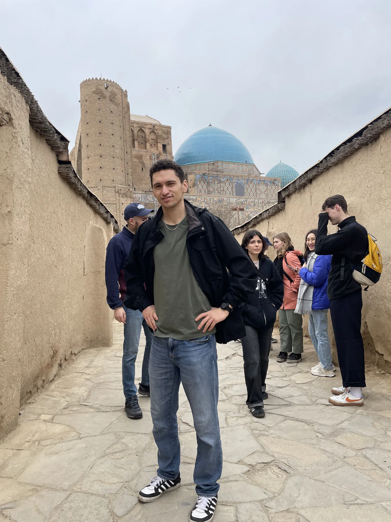 Visiting a historic Central Asian site